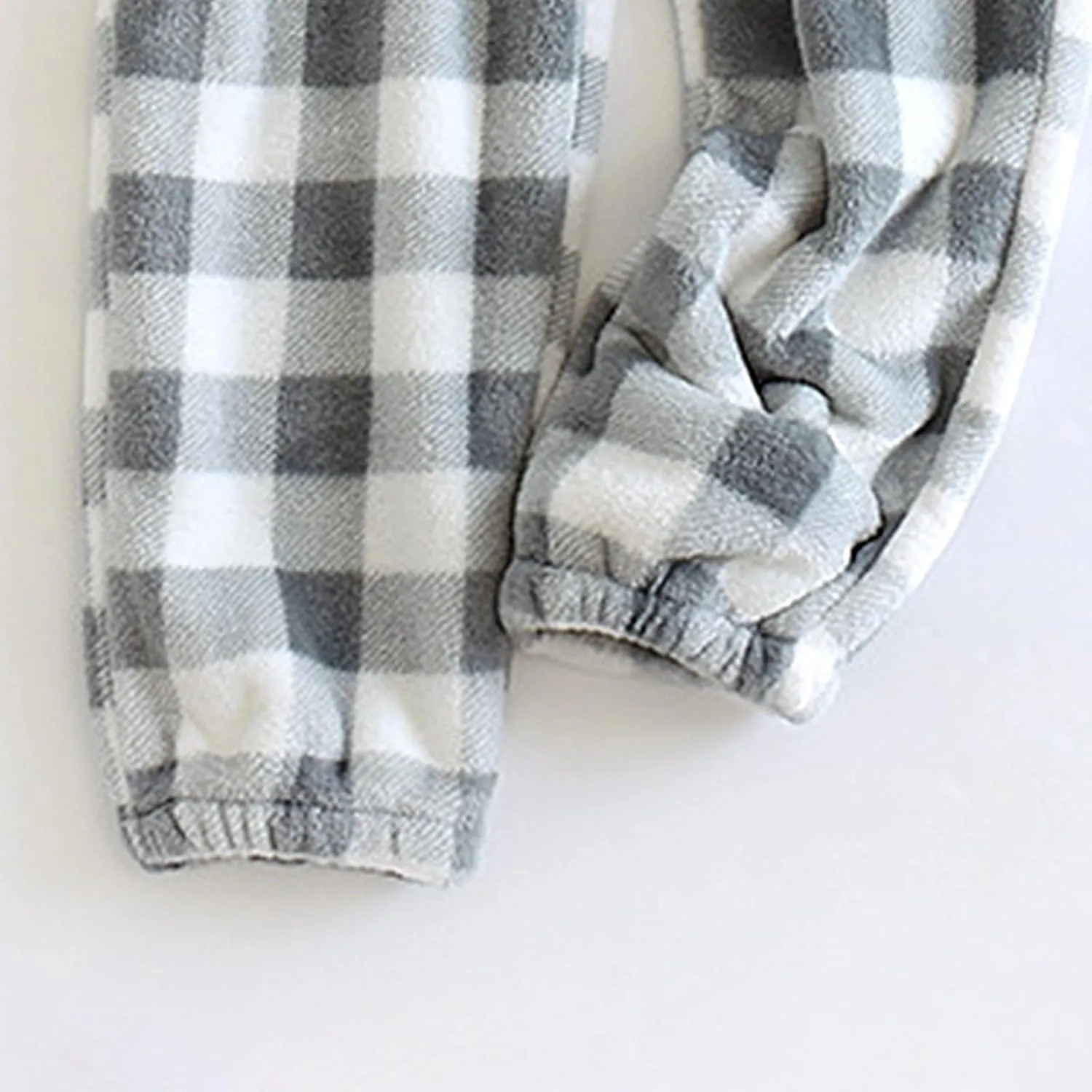 Women's Plaid Fluffy Pajama Pants Fuzzy Fleece Cozy Lounge Pants with Pockets Winter Warm Pj Bottoms Trousers