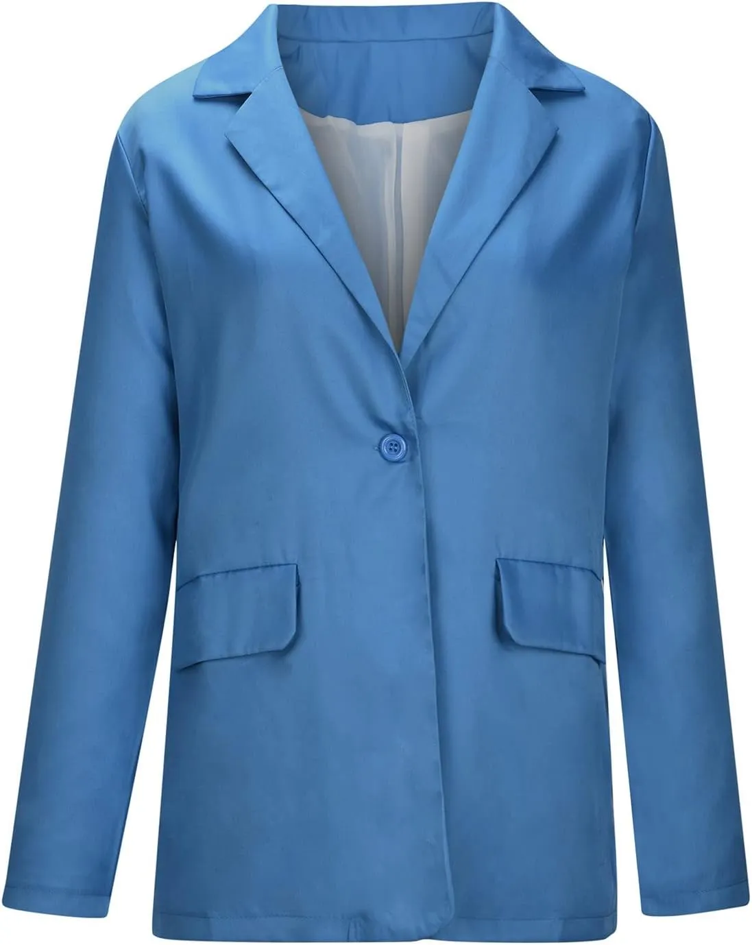 Womens Plus Size Blazers Casual Long Sleeve Open Front Lapel Collar Business Work Office Suit Oversized Jacket Coat