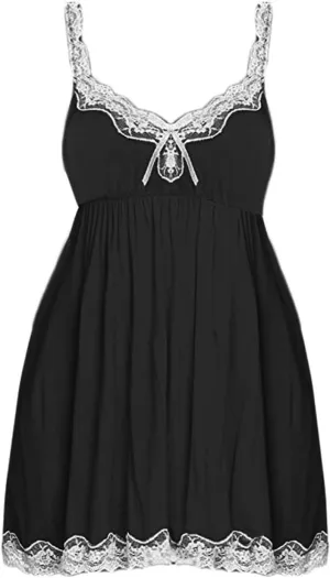 Womens Sexy Lingerie Sets Lace Babydoll Chemise Sleepwear Push Up Sparkly Leotard Bodycon Nightwear