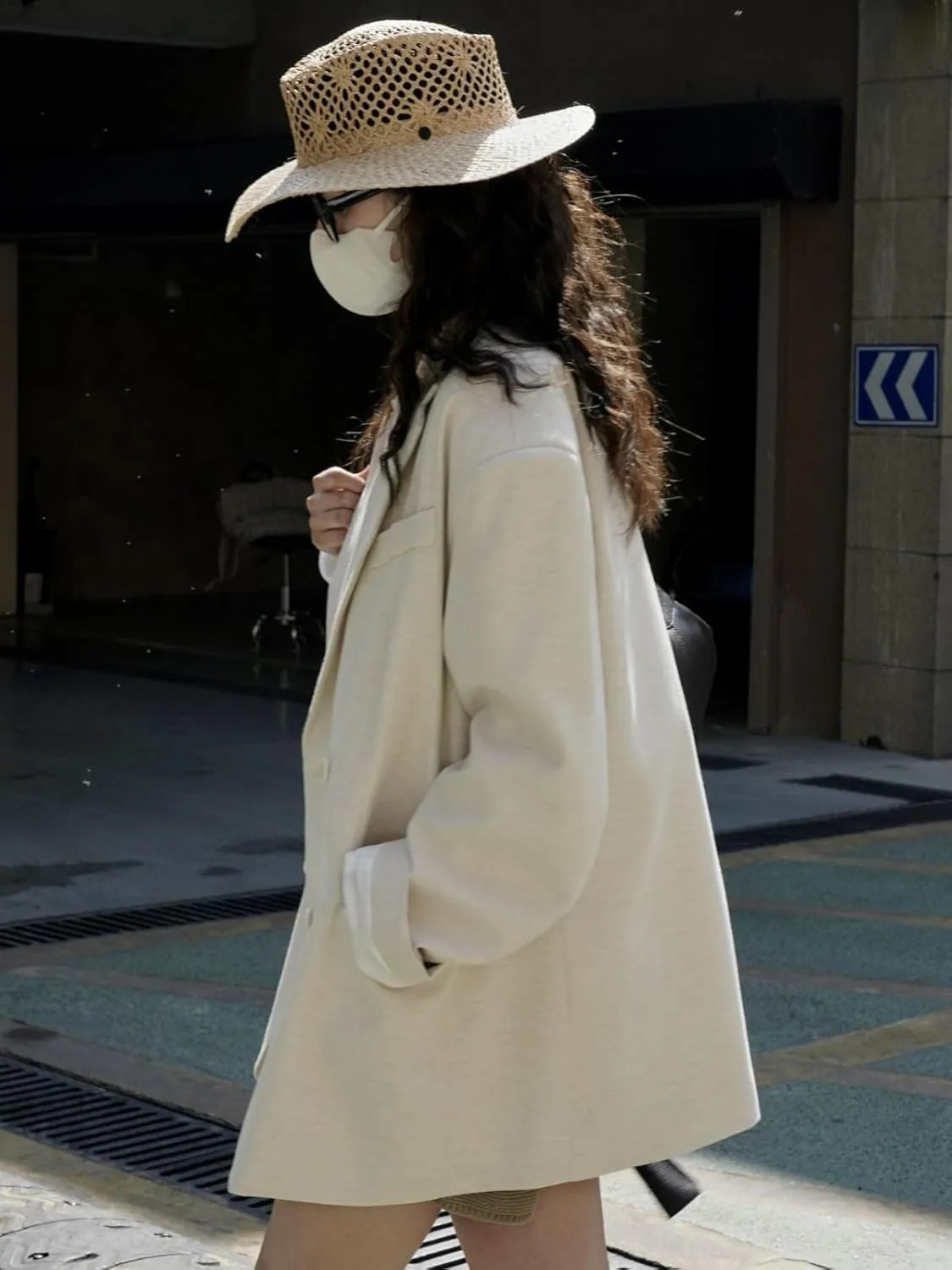 Women's Suit Spring Korean-Style Vintage Loose Linen Blazer Jacket