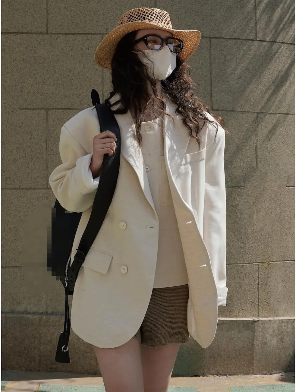 Women's Suit Spring Korean-Style Vintage Loose Linen Blazer Jacket