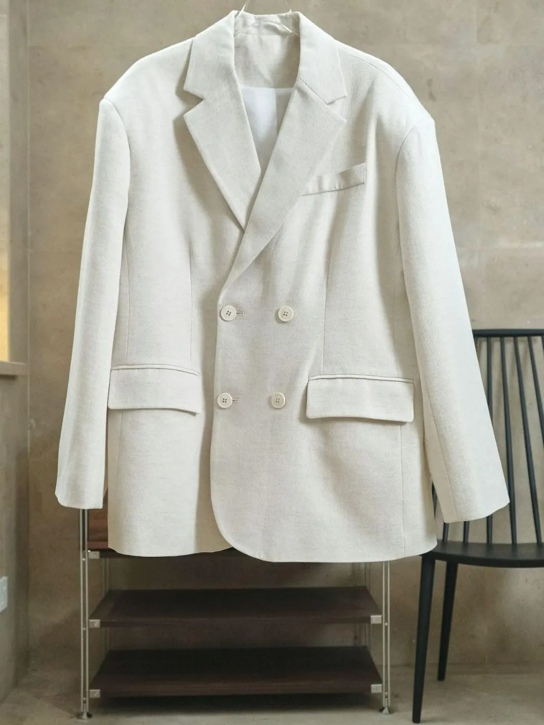 Women's Suit Spring Korean-Style Vintage Loose Linen Blazer Jacket