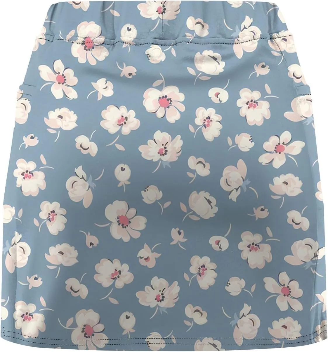 Women's Tennis Golf Skirts Floral Printed High Waist Skorts with Pockets Athletic Sports Running Workout Inner Shorts