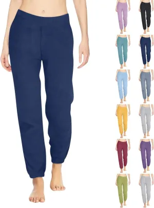 Womens Warm Plush Pajama Pants Comfy Soft Fluffy Pajama Sleep Pants Fuzzy Fleece Bottoms Sleepwear Lounge Pants
