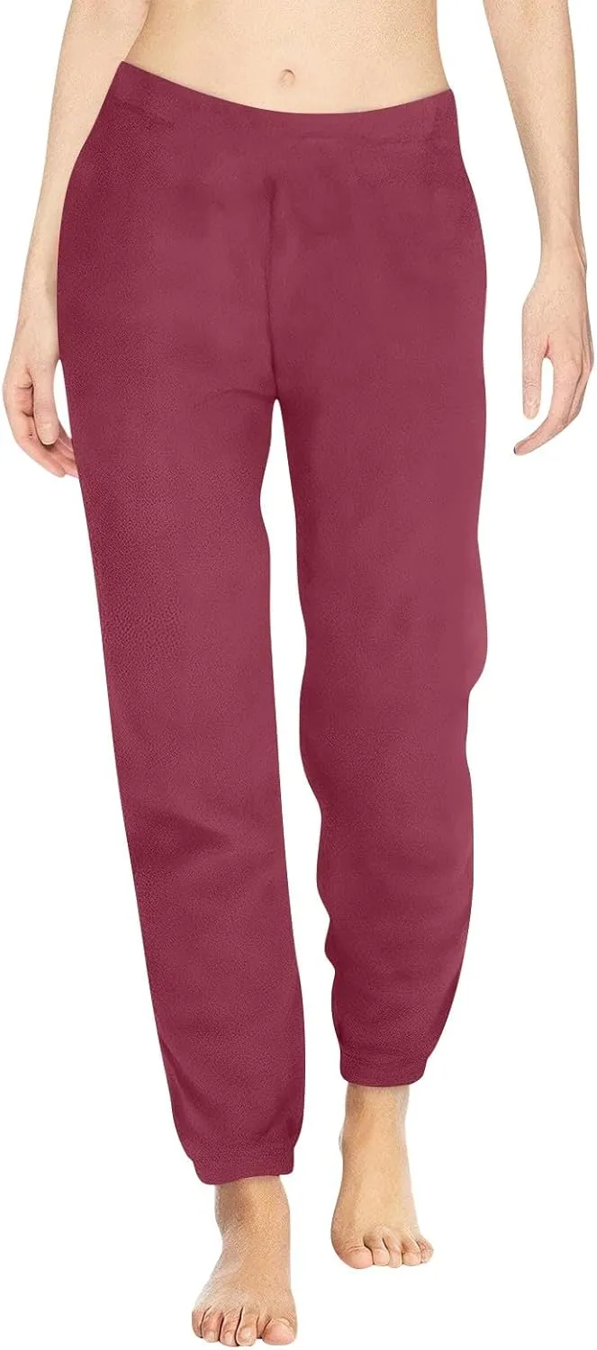 Womens Warm Plush Pajama Pants Comfy Soft Fluffy Pajama Sleep Pants Fuzzy Fleece Bottoms Sleepwear Lounge Pants