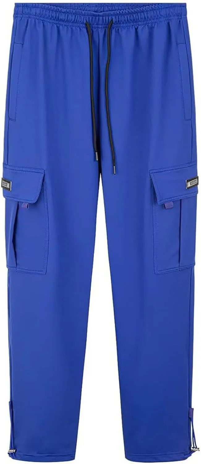 Work Pants for Men Baggy Multi Pockets Cargo Sweatpants Outdoor Casual Hiking Pants Relaxed Fit Stretch Jogger Pants
